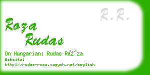 roza rudas business card